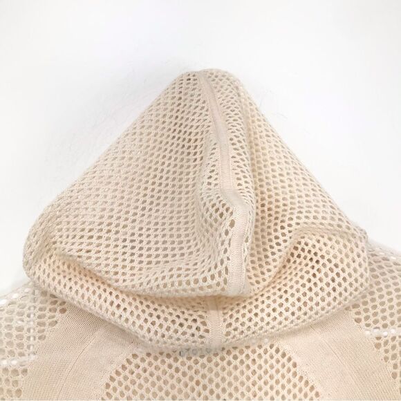 Cabi Cream Open Waffle Knit Summer Beach Tunic Hoodie - Picture 11 of 16